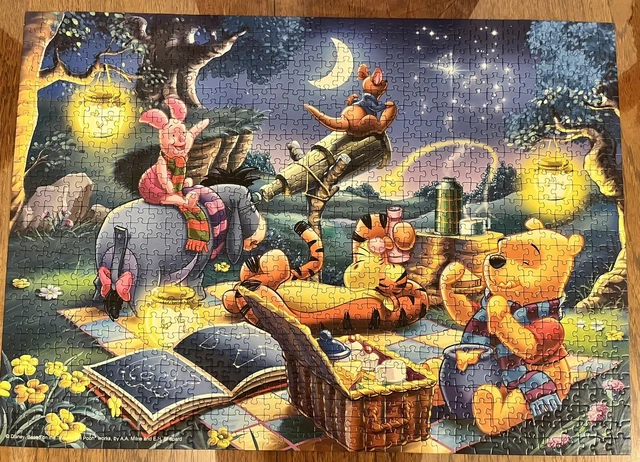 RAVENSBURGER DISNEY 1000 Piece Jigsaw Puzzle Winnie The Pooh Stargazing ...