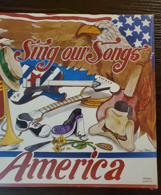 Sing Our Songs America LP Eddie Crook Co ECP-6778 stereo Holiday World Indiana