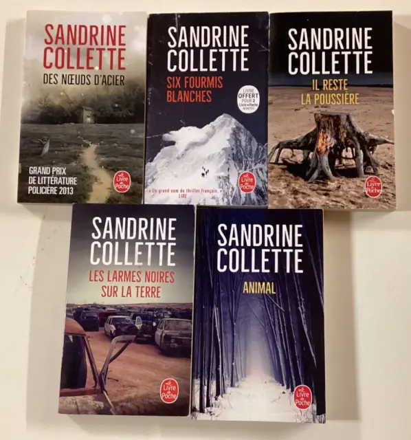 6 ROMANS SANDRINE COLLETTE Animal poussière thriller policier Enquête EUR  19,00 - PicClick FR