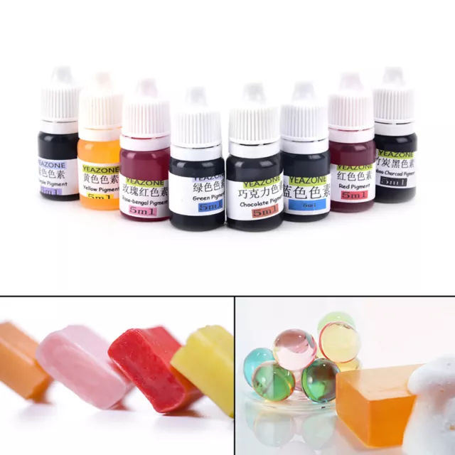 5ml Handmade Soap DYE Pigments Liquid Colorant Tool kit Materials Safe DIY SEAU