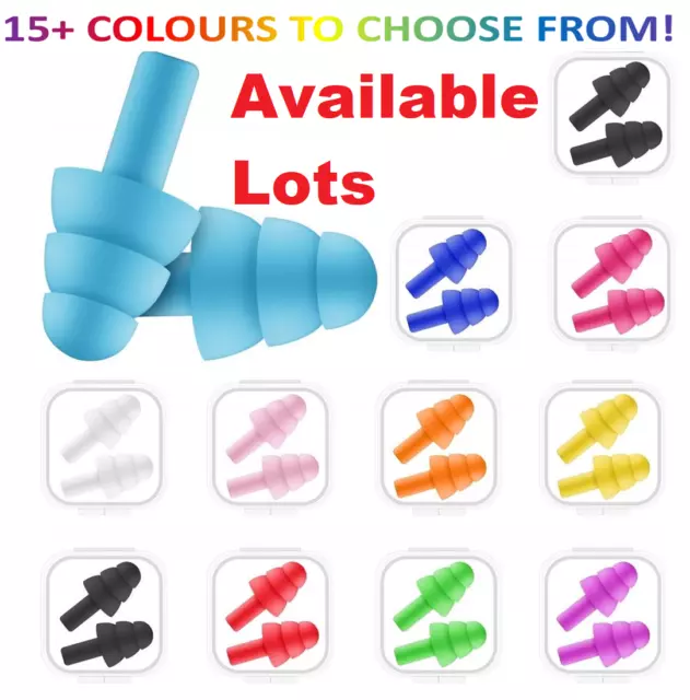 Soft Silicone Ear Plugs Comf Noiseless Reusable Noise Cancelling 10Pcs 20Pcs 40p