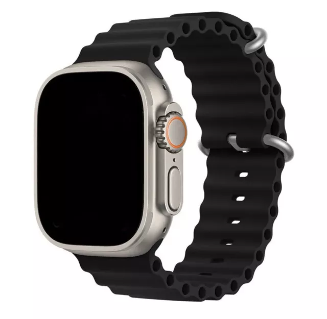 ✅ Silikon Sport Armband OCEAN LOOP für Apple Watch Ultra 8 7 6 5 4 3 SE 41-49m ✅