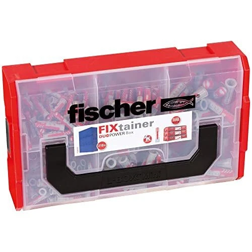 536161 Enchufe de pared DUOPOWER, rojo/gris, juego de 210 piezas