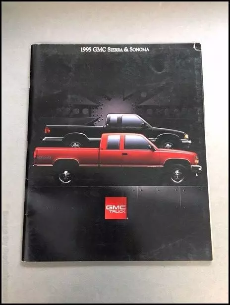 1995 GMC Sierra Sonoma Truck 62-page Factory Sales Brochure Book Catalog