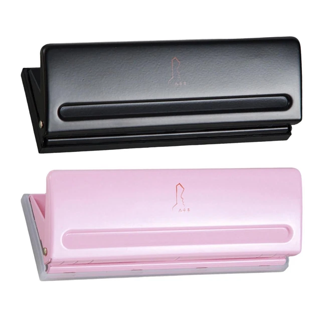 DESKTOP 6 HOLES Punch Tool Paper Punching Hole Puncher Adjustable