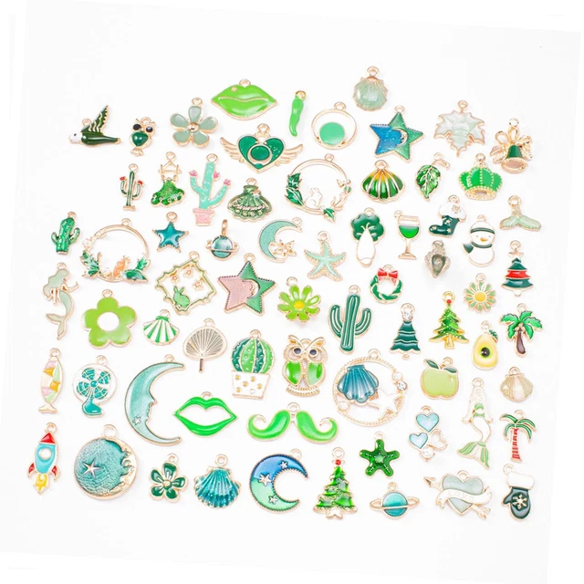 69 Stück Emaille-Charms für die Schmuckherstellung, Anhänger, DIY,
