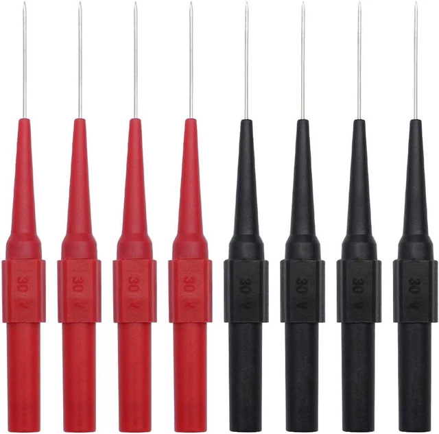 Sonde Multimètre Testeur Silicone électrique Cordon flexible prise Banane Clip