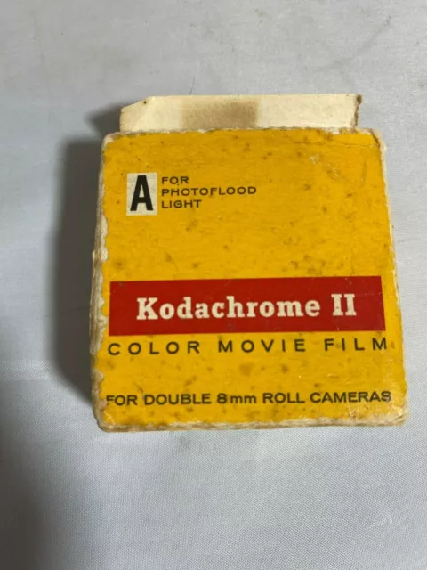 Vintage Kodachrome II Color Movie Film For Photo Flood Light New 8mm 25 Ft