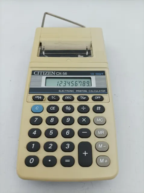 Vintage Citizen CX-56 Printing Calculator