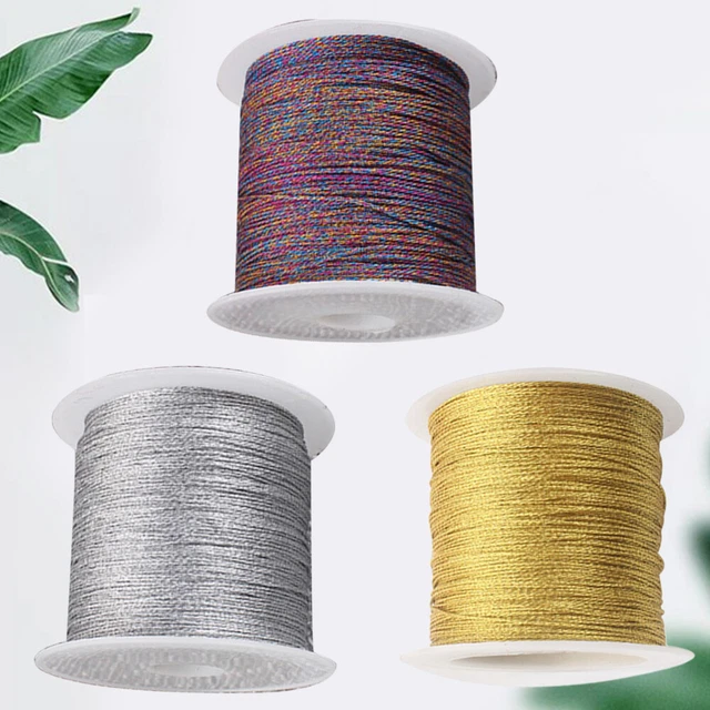 3 Rolls Verpackungsgarn Faden Für Makramee-Armbänder Das Kreuz Quaste