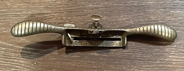 Stanley No 66 Wood Beader Plane Spoke Shave -w Steel Adjustable  Fence- NO BLADE