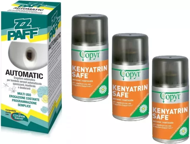 Copyr Kenyatrin Safe Et Distributeur Zz Paff- Batteries Alcaline, Kit 3 X 250ml