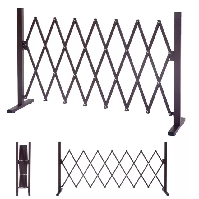 Grille d'arrêt en aluminium HWC-B34, grille de clôture grille à ciseaux, extensible 207/261/300 cm