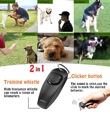 Clicker y silbato de entrenamiento para perros y cachorros 2 en 1 comportamiento de tren AgiliDZ