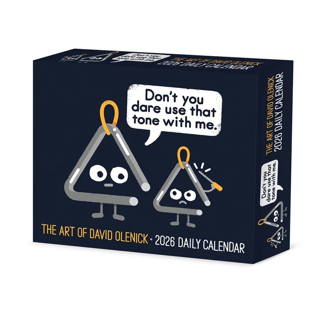WILLOW CREEK THE Art of David Olenick 2026 6.2" x 5.4" Box Calendar w £