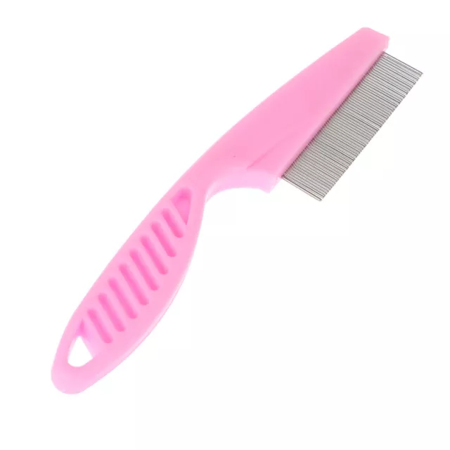 1Pcs Pet Stainless Steel Grooming Comb Hair Brush Shedding Flea Lice Tri-qy