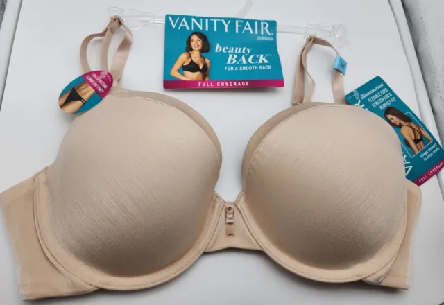 Vanity Fair Womens 36C Illumination Full Coverage Underwire Bra Rose Beige NWT