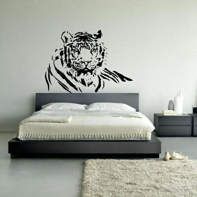 Wall Decal Tiger Animal Predator Beast Cat Canine Striped Bedroom Nursery M1028