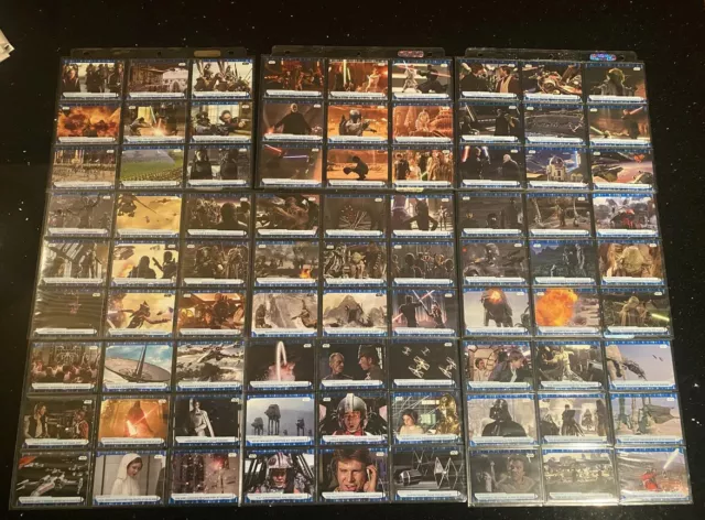 2021 Very HTF Topps Star Wars Battle Plans Blue Parallel Complete Set (1-100)