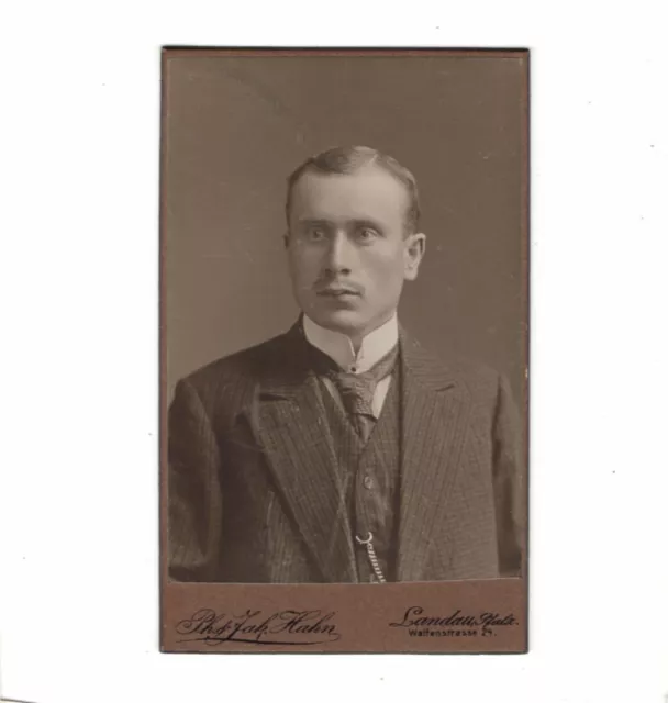 CDV Foto Herrenportrait - Landau um 1910