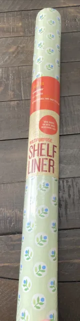 Martha Stewart Shelf Liner Roll Self Adhesive 18” x 24ft Spring Dot