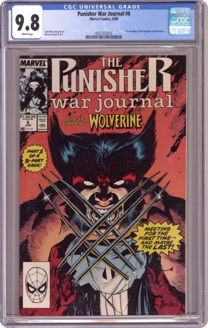 Punisher War Journal #6 CGC 9.8 1989 4257322016