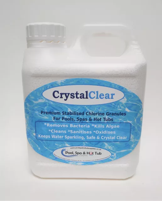 1kg Chlorine Granules for Pools, Hot Tubs and Spas.