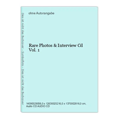 Video Interview Cd RARE PHOTOS & Interview Cd Vol. 1 EUR 12,88 - PicClick DE