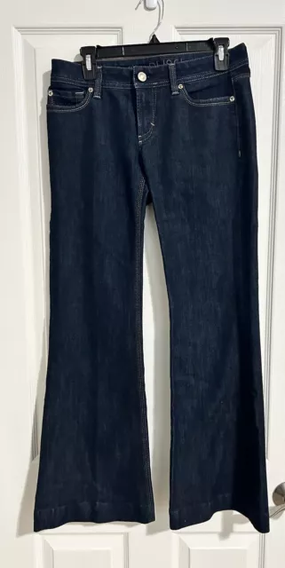 DL1961 Womens Jeans Melissa Wide Leg High Rise 5 Pockets  Denim Sz 28 Made USA