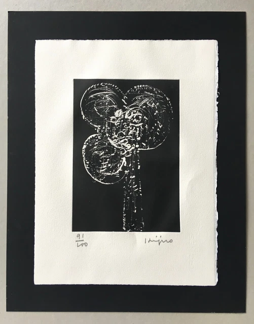Lithographie Ladislas KIJNO "Hommage à Boulez" 1991 signée et numérotée