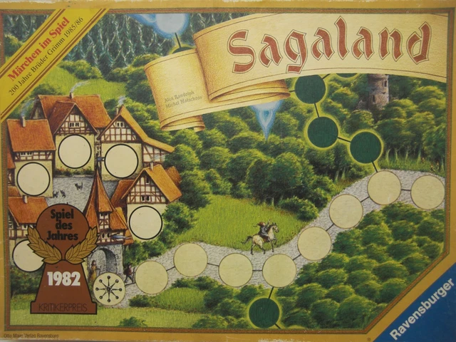 Sagaland - Ravensburger 1981 - Brettspiel - braune Ausgabe - Inhalt in Folie !