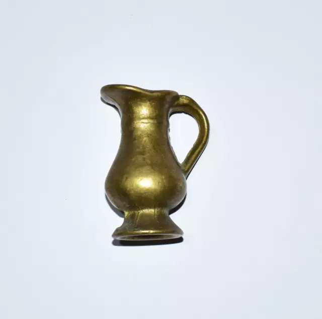 Small Vintage Brass Jug Old Antique Solid Brass Bronze Jug Home Decor 2.75"