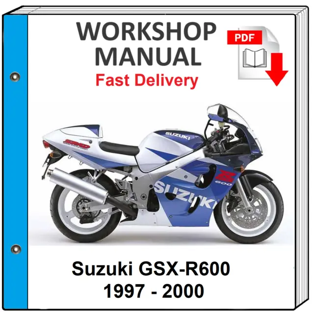 Suzuki Gsx-R600 Gsx R600 1997 1998 1999 2000 Service Repair Shop Manual