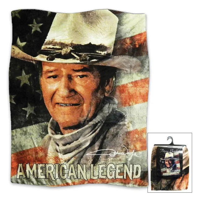 John Wayne American Legend Throw Blanket