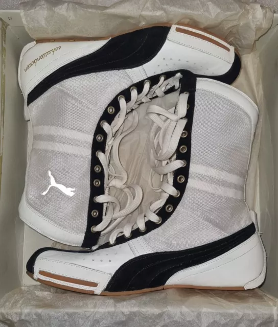 RARE PUMA BOXING boots shoes Schattenboxen US 8 boxe pugilato NO