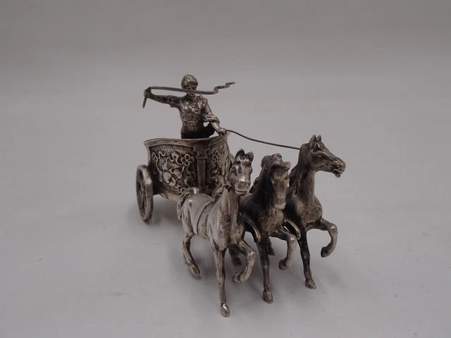 Miniature « Calèche » en argent 10983-2814