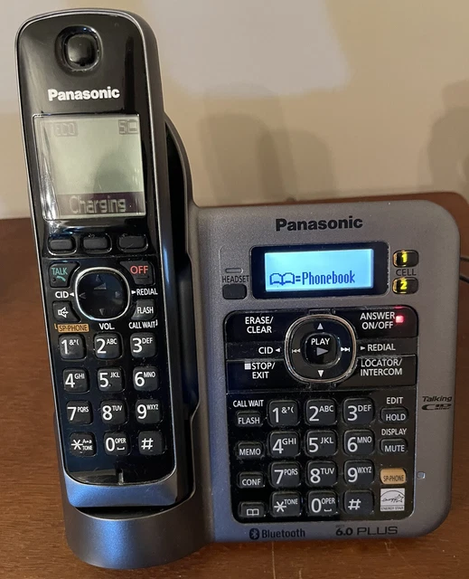 PANASONIC KXTG7641 DECT 6.0 Plus Single Line Cordless Phone Main Base