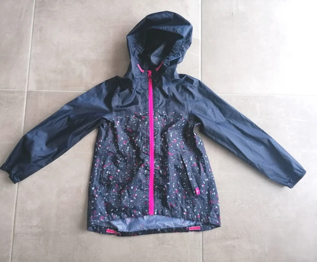 Veste Imperméable Quechua Corail - Taille 10 Ans Fille - Occasion Très Bon état