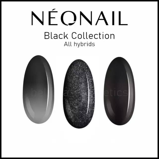 NEONAIL Schwarz Kollektion UV Hybrid Nagellack Gel-Lacke 7,2ml