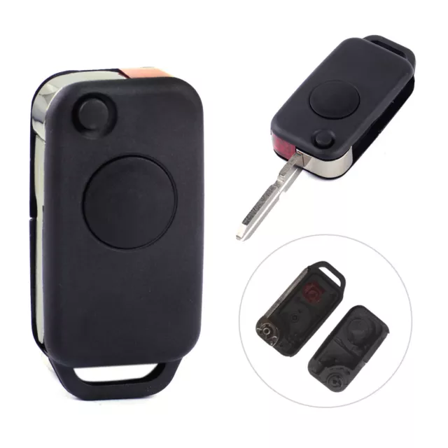 1 Button Remote Key FOB Shell Case Uncut fit for Mercedes W168 W124 W202