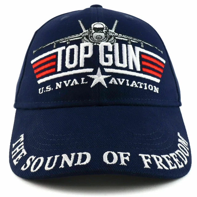US NAVY TOP Gun Military Aviation Embroidered Adjustable Baseball Cap