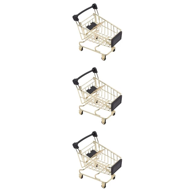 3 PC Panier De Rangement Pour Chariot Le Fer Enfant Mini-caddie Mini-chariot