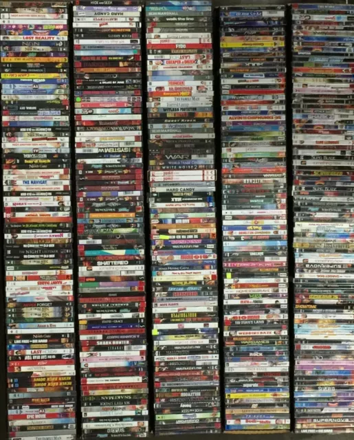 Wholesale Lot of 30 Assorted Empty DVD Cases with Artcovers Most Former rental