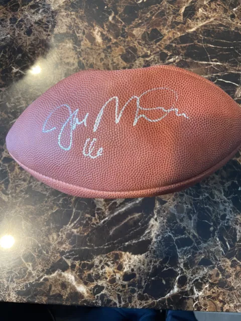Joe Montana Hand Signed Autographed Wilson NFL Football Super Bowl 24 MVP