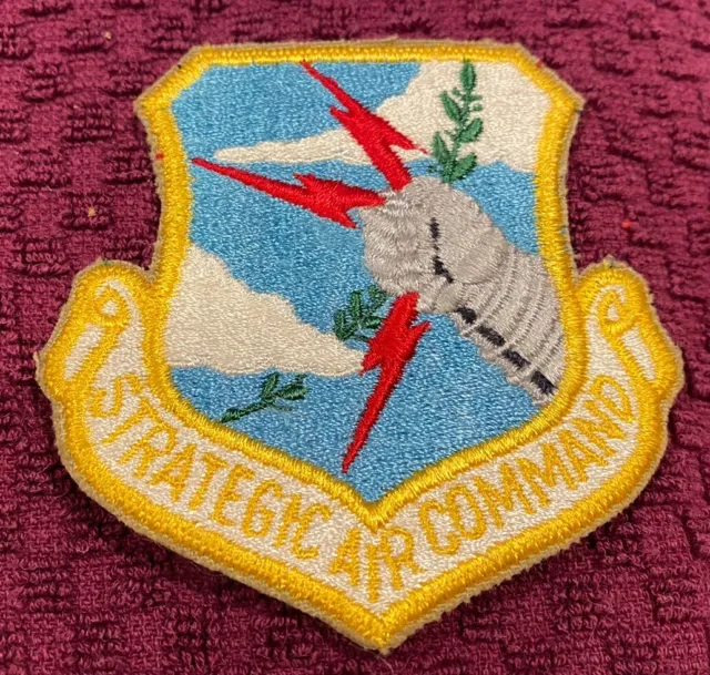 Vintage Air Force Strategic Air Command SAC Embroidered Patch 3"