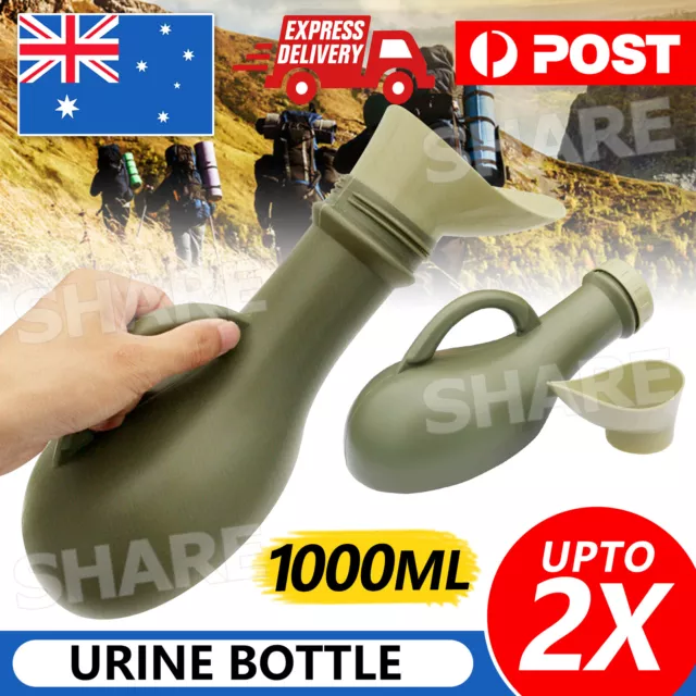 1000ML Portable Male Pee Urine Bottle Camping Outdoor Urinal Storage Car Toilet