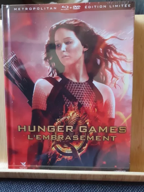 Coffret Hunger Games 2 L'embrasement 2 Dvd + 3 Blu-Ray Edition Limitee Neuf