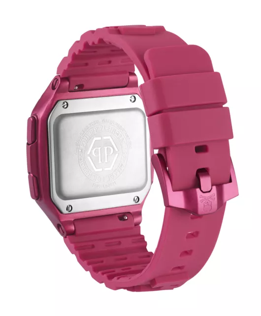 Philipp Plein Pink Womens Digital Watch Hyper $hock PWHAA0121 2