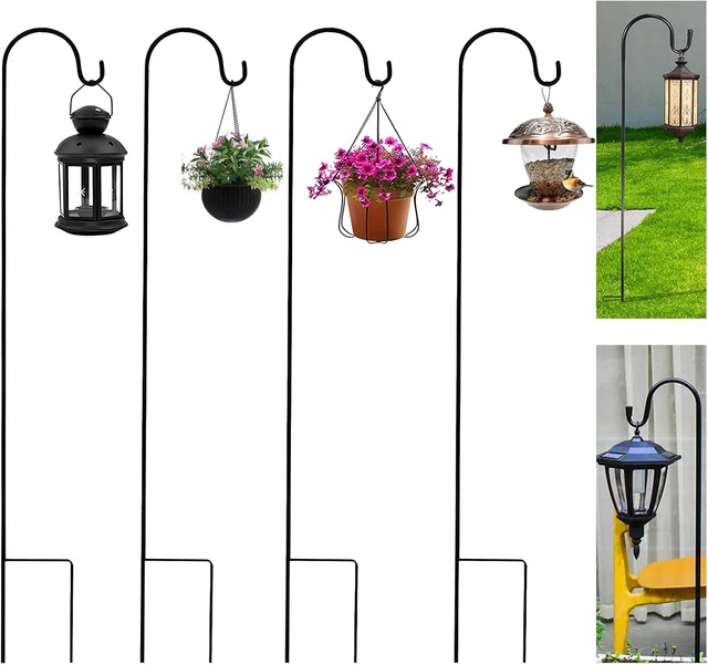 8x Gartenschäferhaken 120cm - Stabile Laternenhalter Für Solarleuchten & Pflanzen