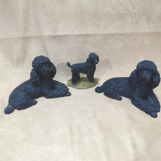 3 Poodle Ornament Castagna 1988 Original Statue Figurine Italy Sherratt Simpson